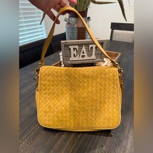 Cole Haan Woven Shoulder Bag w/ crossbody
